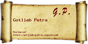 Gotlieb Petra névjegykártya